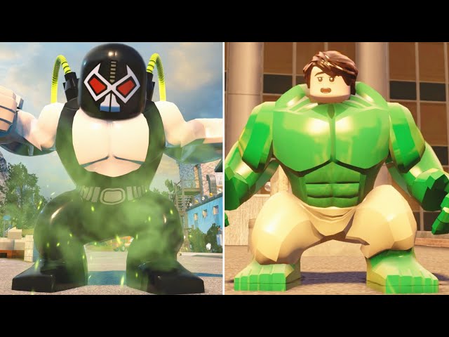 LEGO Marvel vs DC Character Transformations and Suit Ups (Side by Side Comparison)