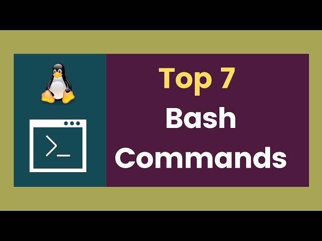 Top 7 bash commands for Unix/Linux and Mac users