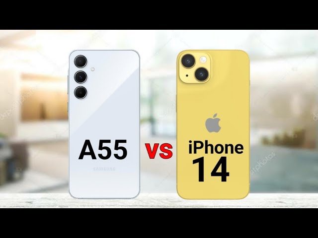 Samsung A55 vs iPhone 14