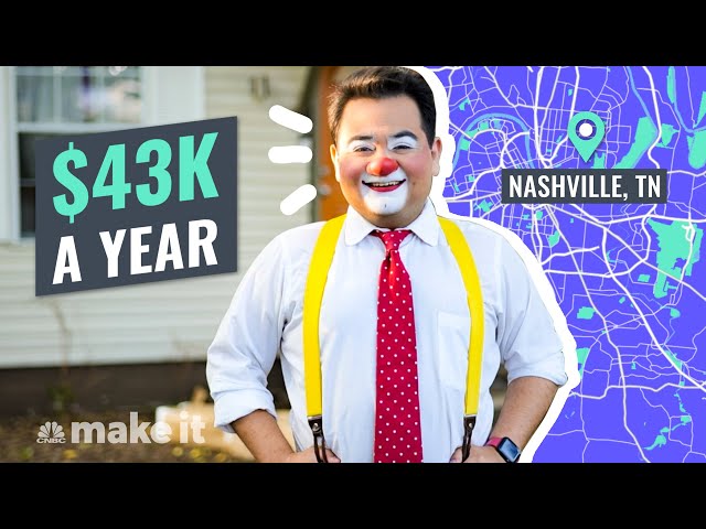 Living On $43K A Year As A Professional Clown | Millennial Money