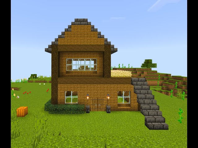 Cool Two Story Minecraft House Tutorial