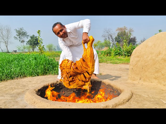 4 Hours Of Roasting A Huge Thigh OF Beef In A Tandoor | Very Expensive Delicacy | Mubashir Saddique
