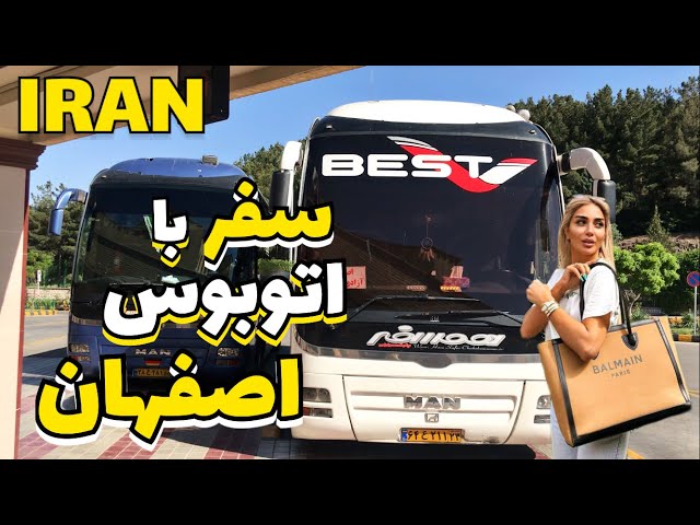 IRAN 2023 Isfahan to Tehran Bus Travel and Visiting Naqshe Jahan Square اصفهان