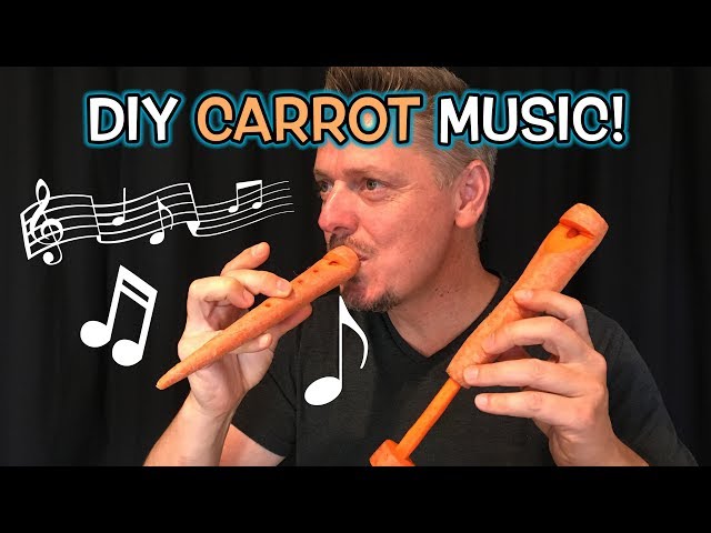AMAZING DIY Carrot Whistle & Flute - How to!
