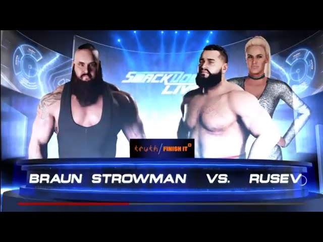 WWE 2K18: Braun Strowman v Rusev