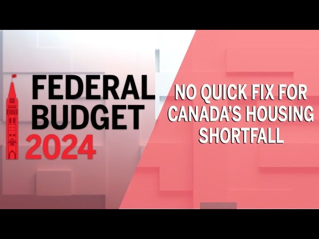 No quick fix for Canada's housing shortfall