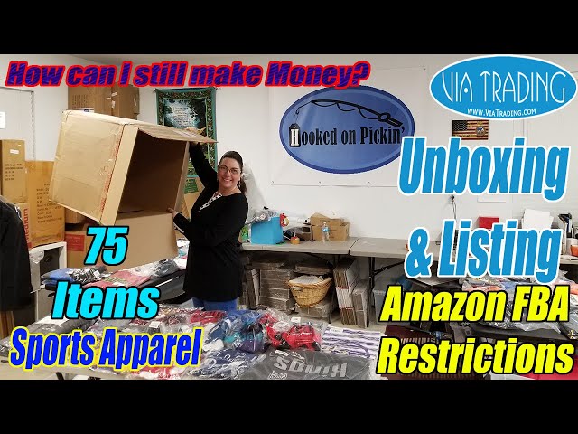 VIA Trading Unboxing & Listing Sports Apparel - Merchant Fulfilled - Amazon Restrictions - Reselling