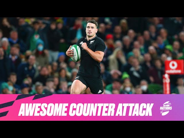 All Blacks TURN ON THE PACE to score against Ireland