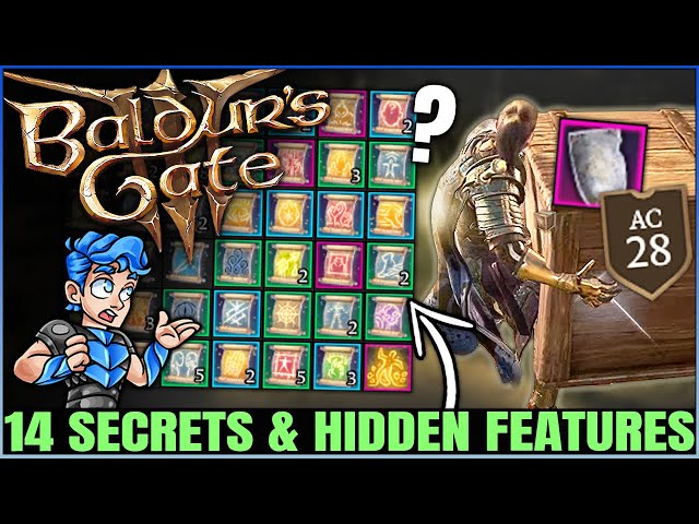 Baldur's Gate 3 - 14 Secrets & Things You Didn't Know You Could Do - POWERFUL Tips & Tricks!