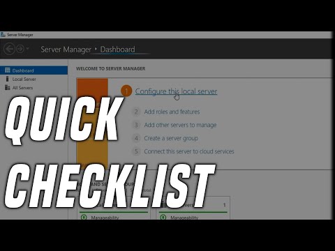 How to Setup Windows Server 2016 Checklist