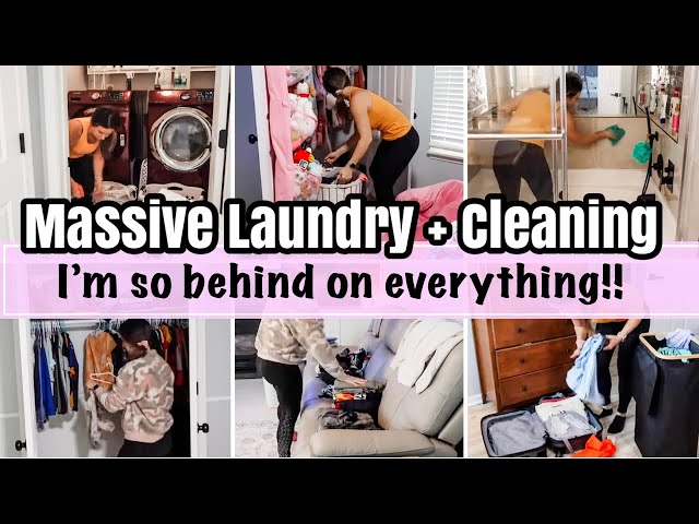 ULTIMATE CLEANING + LAUNDRY MOTIVATION | TACKLE MY MESSY HOUSE | LAUNDRY ROUTINE FAMILY OF 6