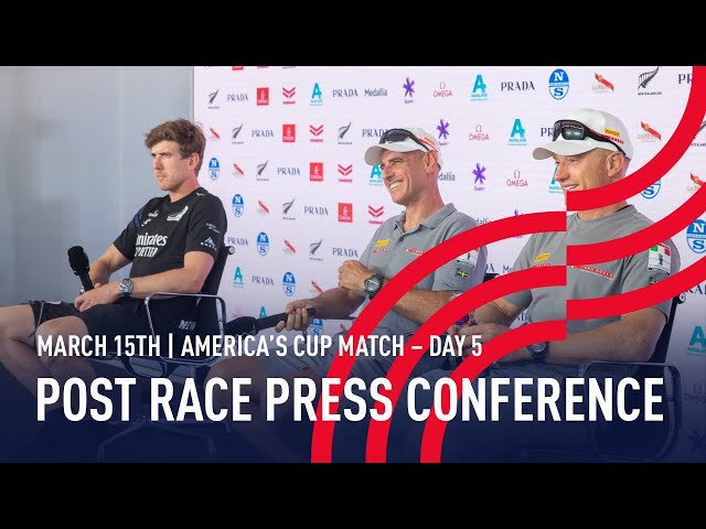 The 36th America’s Cup | Post Race Press Conference Day 5