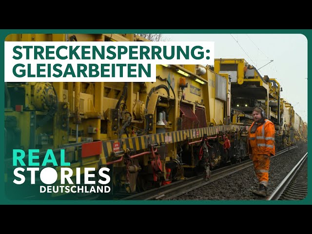 450 Tonnen Arbeitsmaschine - Gleise mit dem Schnellumbauzug austauschen | Real Stories Deutschland