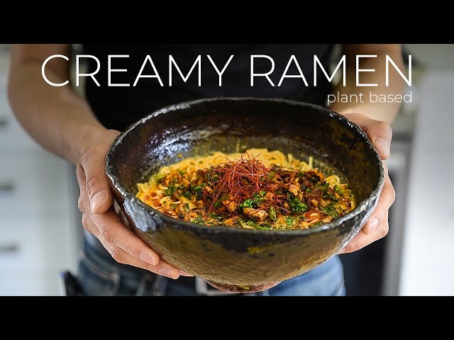 LUXE creamy plantbased Ramen Recipe to BREAK THE INTERNET!