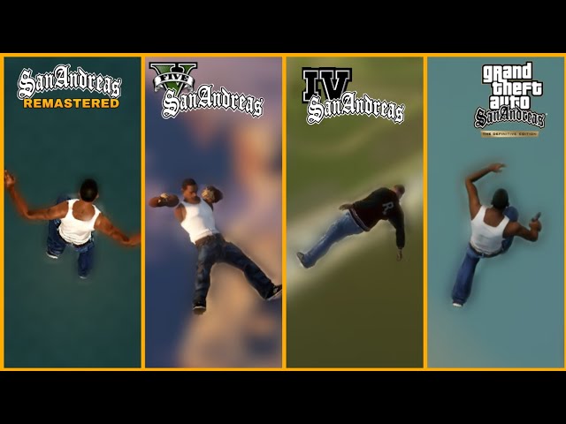 Falling from Sky to Water in All versions of GTA SA (including fan made mods)