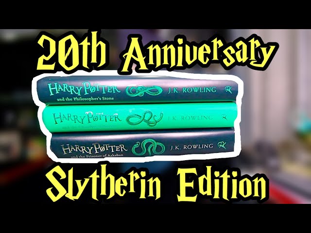 Unboxing The 20th Anniversary Slytherin Edition Harry Potter Books!!!