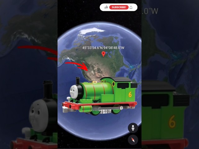 OMG😱? I Found Scary Thomas Train & Also His Friends In Google Earth 🌍 #shorts #map #googleearth