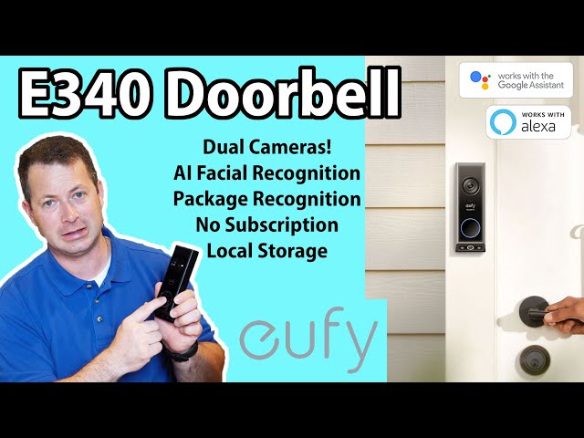 ✅ Dual Lens Doorbell Security Camera - Eufy E340 - Local Storage, Package Detection & More