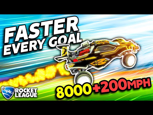 ROCKET LEAGUE, BUT THE CARS GET FASTER EVERY GOAL