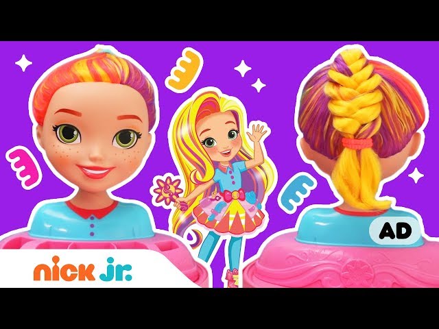 How to Create Braided & Twisted Updos 💈w/ Sunny Day Toys| Sunny Day’s Style Files | Nick Jr.