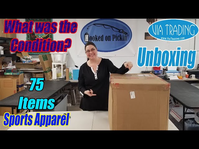 VIA Trading Unboxing - Licensed Sports Apparel - 75 Items - What Teams? Online Re-selling