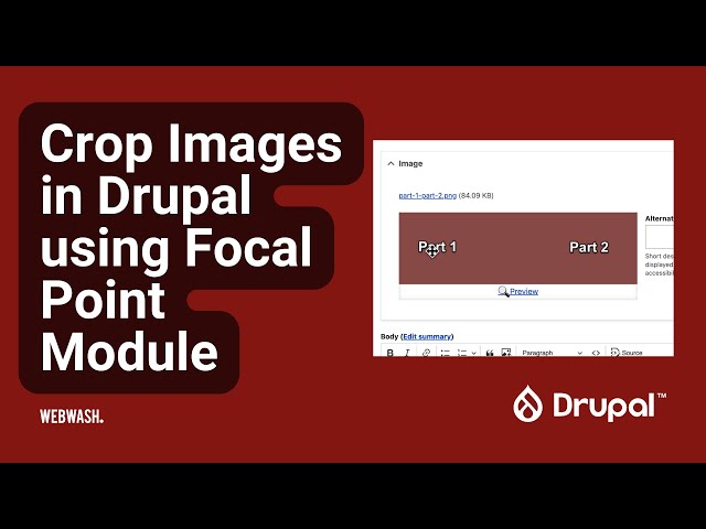Crop Images in Drupal using Focal Point Module