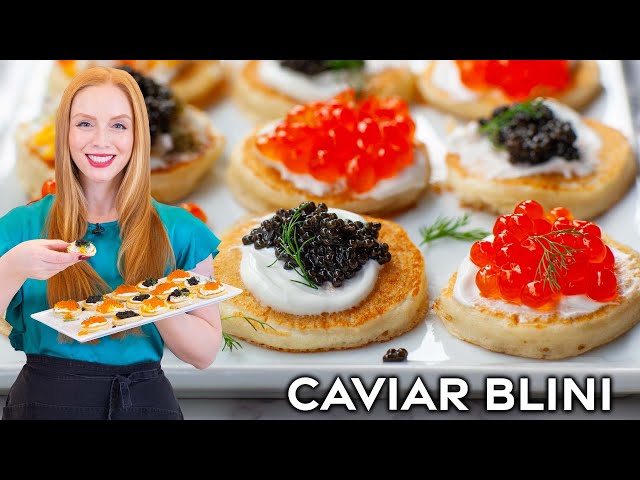 Easy Blini with Caviar - My Favorite Appetizer Recipe!