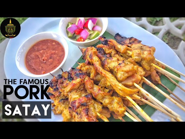 Thai Pork Satay Recipe | Skewer | Thai Girl in the Kitchen
