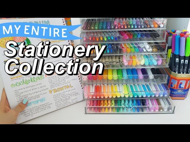 ENTIRE Stationery Collection | Swatches & Reviews ❤️🧡💛💚💙💜
