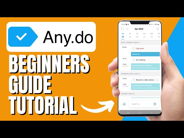 Anydo App Tutorial For Phones - How To Use Anydo On Your iPhone/Android
