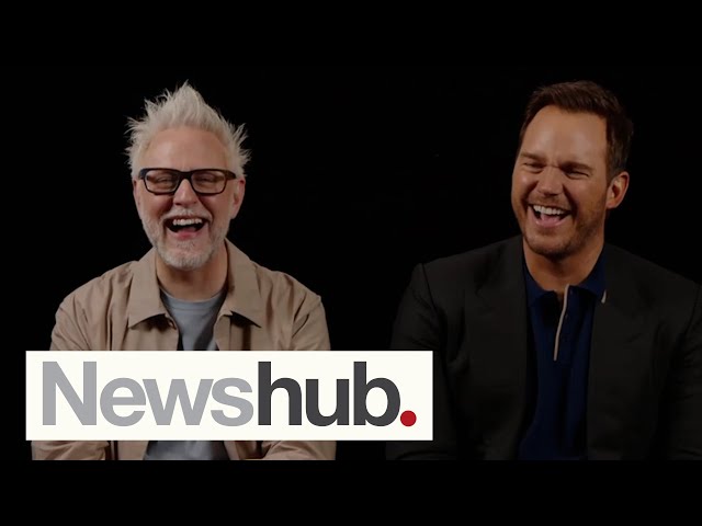 James Gunn and Chris Pratt roast each other to celebrate Guardians of the Galaxy Vol. 3 | Newshub