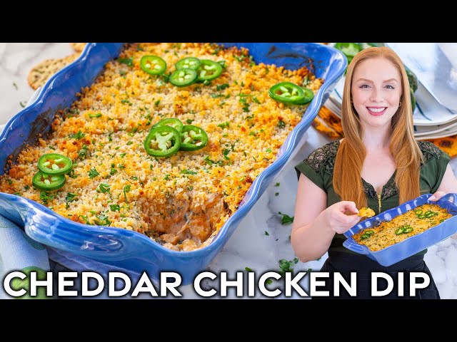 Jalapeno Cheddar Cheese Chicken Dip | Easy Appetizer Recipe!