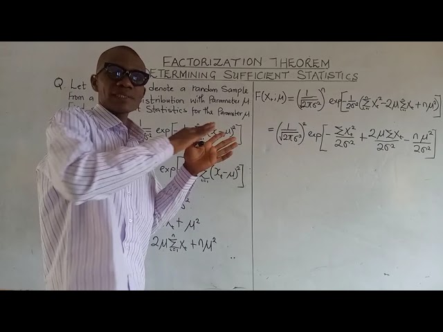 Normal Distribution, factorization theorem for finding sufficient statistics