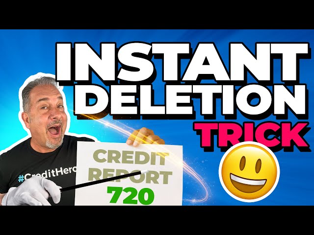 Delete Negative Items from Credit Reports INSTANTLY With This Easy Trick