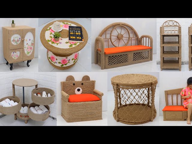 10 Reuse Ideas Waste Material for Space Saving Furniture | Jute Craft