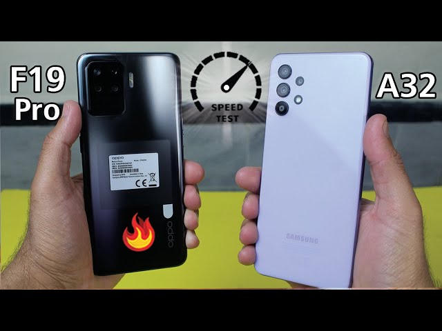 Oppo F19 Pro vs Samsung Galaxy A32 - Speed Test | Which is Faster?