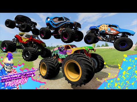 BeamNG Drive High Speed Jumps and Crashes | MONSTER JAM