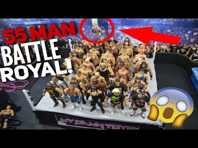 55 MAN WWE FIGURE BATTLE ROYAL FOR THE BATTLE ROYAL CHAMPIONSHIP!