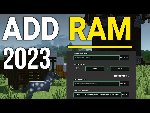 How To Allocate More RAM to Minecraft Java Edition in 2023