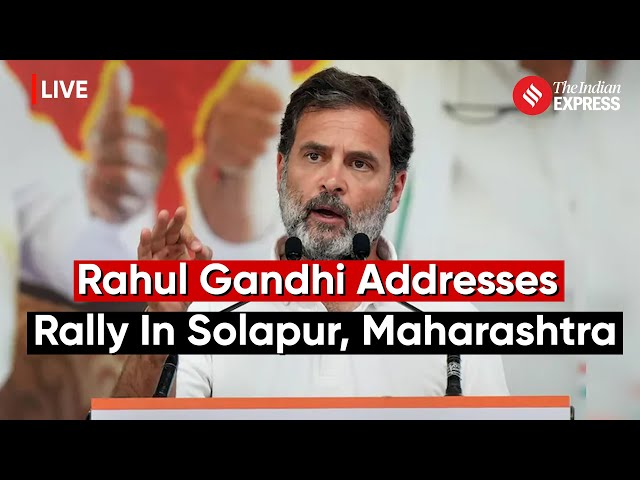 Congress Leader Rahul Gandhi Addresses Rally In Solapur, Maharashtra | Lok Sabha Election