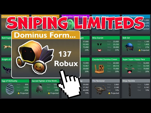 Sniping Limited Items
