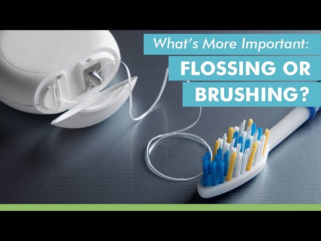What's More Important: Flossing Or Brushing?