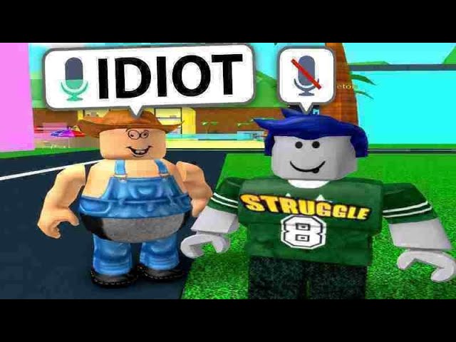 Being RUDE in Roblox voice chat...