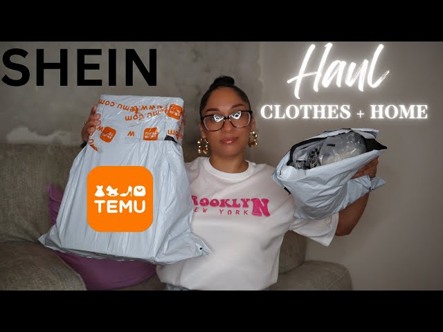 SHEIN HAUL CLOTHES + TEMU HAUL HOME ESSENTIALS | GIVEAWAY WINNER