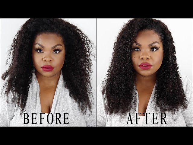 HOW TO: JUICY DEFINED KINKY CURLY HAIR + BLENDING LEAVE OUT| EMBELLISHED KINKS