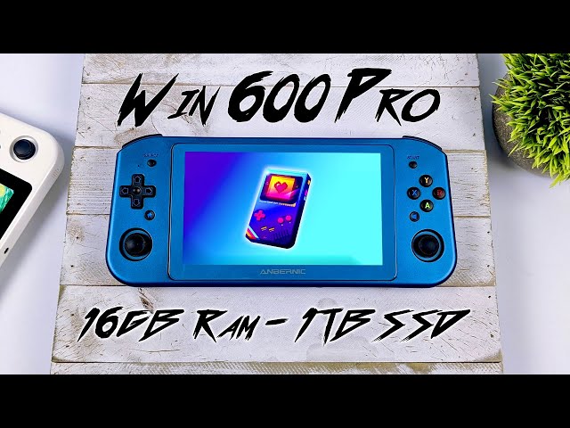 Win600 Pro Hands On, All-New Color, 16GB Ram, 1TB SSD AMD Hand-Held Gaming/EMU PC