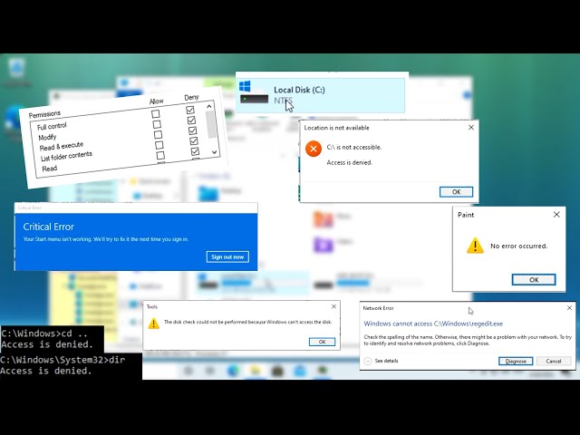Restricting C:\ in Windows 10