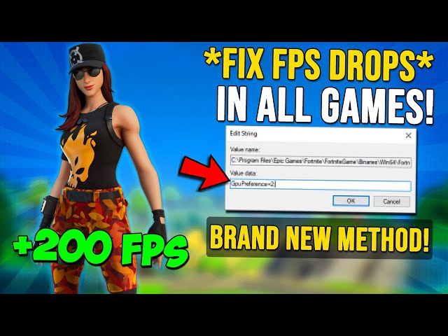 Fix FPS Drops in Fortnite - New Method to Fix Stuttering in ALL GAMES!