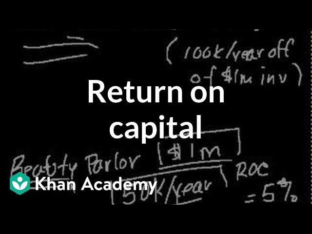Return on capital | Finance & Capital Markets | Khan Academy