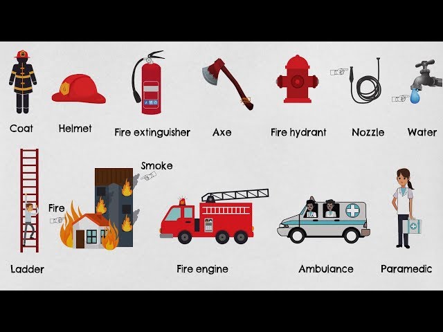 Firefighting and Rescue Vocabulary Words in English